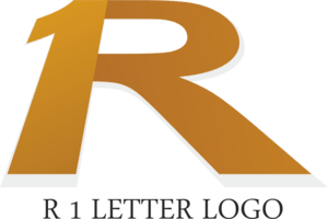 R1 Letter Logo PNG Vector