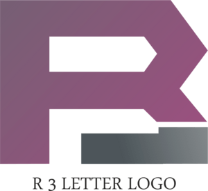 R3 Letter Logo PNG Vector