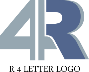 R4 Letter Logo PNG Vector