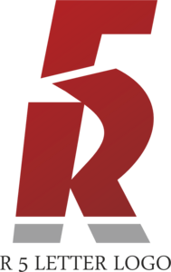R5 Letter Logo PNG Vector