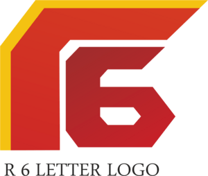 R6 Letter Logo PNG Vector