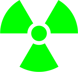 Radioactivity Symbol / Radioactive Symbol Logo Vector