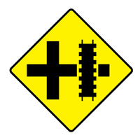 RAILROAD CROSSING SIGN Logo Vector