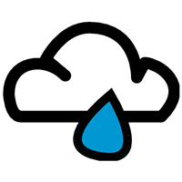 RAIN WEATHER SYMBOL Logo PNG Vector