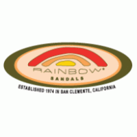 Rainbow Sandals Logo Vector
