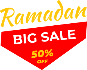Ramadan Big Sale Logo PNG Vector