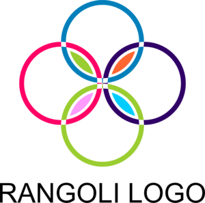 Rangoli Colour Art Logo PNG Vector
