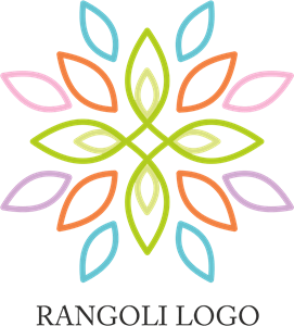 Rangoli Design Logo PNG Vector
