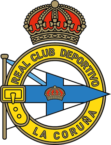 Deportivo la Coruna Corina Real Club Depor Logo Pin Badge Krone Fahne
