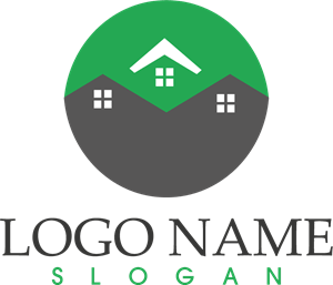 Real Estate House Company Logo PNG Vector