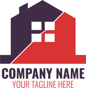Real Estate House Company Logo PNG Vector