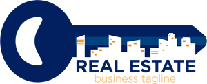 Real estate key form Logo Vector