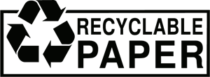 Recyclable Paper Logo PNG Vector