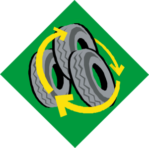 RECYCLE TIRES Logo PNG Vector