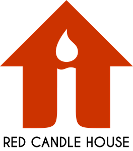 Red Candle House Logo Vector