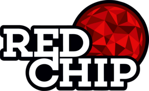 Red Chip Poker Logo PNG Vector