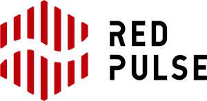 Red Pulse Phoenix Logo Vector