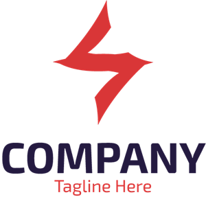 Red Tech Company Logo Vector