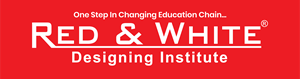 Red & White Designing Institute Logo PNG Vector