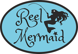 Reel Mermaid Women's Fishing Apparel Logo Vector