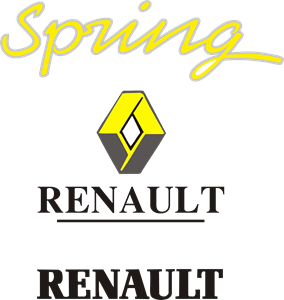Renault Spring Sticker Logo Vector