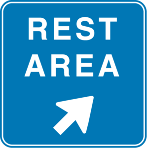 REST AREA ROAD SIGN Logo PNG Vector