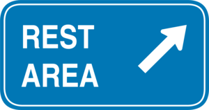 REST AREA TRAFFIC SIGN Logo PNG Vector