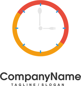 Restaurant opening time Logo PNG Vector