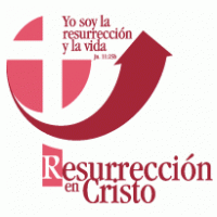 Resurreccion en Cristo Logo Vector