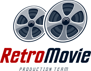 Retro Movie Logo PNG Vector