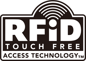 RFID Touch Free Access Technology Logo Vector