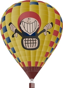 Rider Balloon Logo PNG Vector