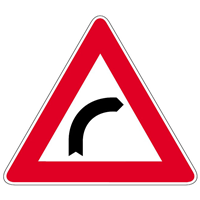 RIGHT BEND SIGN Logo PNG Vector