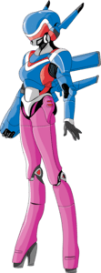 Robot Anime Logo PNG Vector