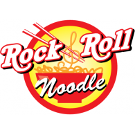 Rock & Roll Noodle Logo Vector