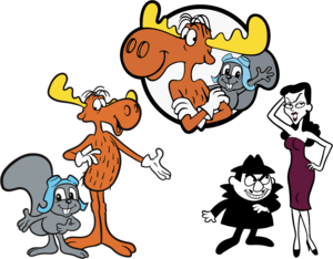 Rocky & Bullwinkle Show Logo PNG Vector