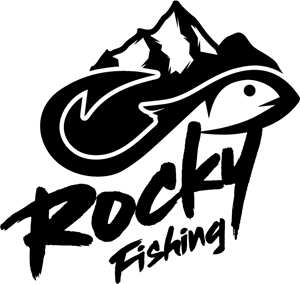 Rocky fishing Logo Vector