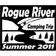 Rogue River Camping Trip Logo Vector