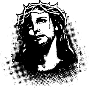 Rostro de Cristo Logo Vector