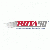 Rota 90 Logística Logo Vector