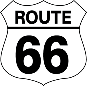 ROUTE 66 SIGN Logo PNG Vector
