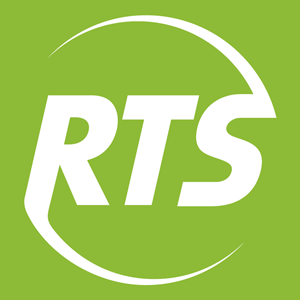 RTS fondo verde Logo Vector