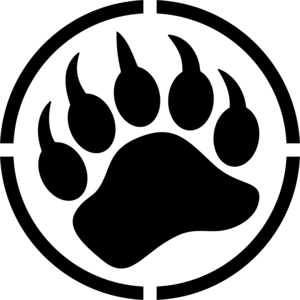 Russian Invasion bear paw vehicle marking Logo PNG Vector
