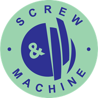 Screw e Machine Logo Vector