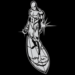 Silver surfer Logo Vector