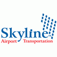 Skyline airport transportation Logo Vector