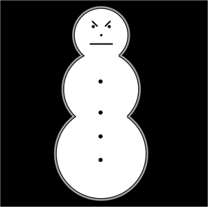 Snowman Logo Vector