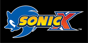 Sonic X Anime Logo PNG Vector