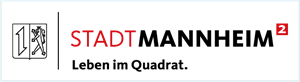 Stadt Mannheim Leben im Quadrat Logo Vector