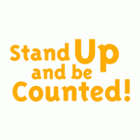 Stand Up and be Counted! Logo PNG Vector